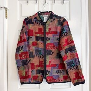 Vintage Tradition Country Collection Tapestry Jacket; L; Costal Granny, Y2k